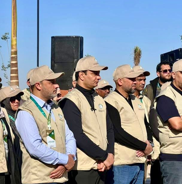 حملة تشجير في جامعة بنغازي برعاية صندوق التنمية والإعمار